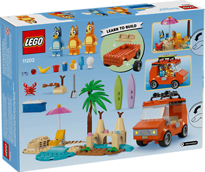 LEGO BLUEY'S BEACH & FAMILY CAR TRIP