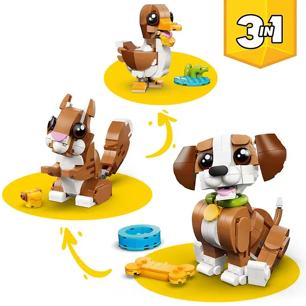 LEGO CREATOR 3-IN-1 CUTE ANIMALS: PLAYFUL PUPPY DOG