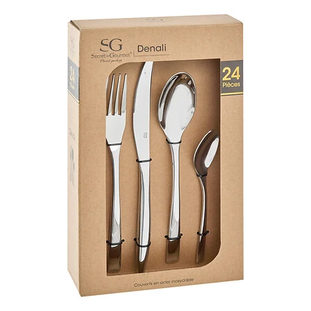 SECRET DE GOURMET DENALI 24 PIECE CUTLERY SET