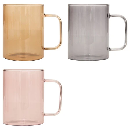 SG MIA TEINTE GLASS MUG. ASSORTED COLOURS. 430 ML