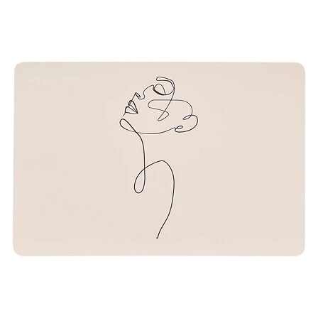 SG FACE PLACEMAT - ASSORTED COLORS - 45X30 CM