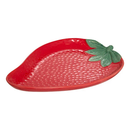 SG STRAWBERRY PRESENTATION DISH - 31X23 CM