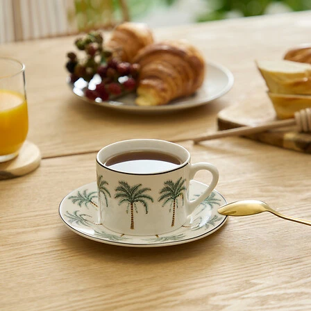 SG SET OF 2 PALM RESO ESPRESSO CUPS - ASSORTED - 20CL