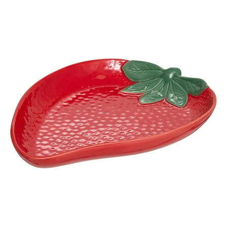 SG STRAWBERRY PRESENTATION DISH - 21X16 CM