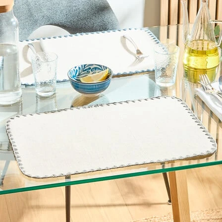 SG SANDRINE PLACEMAT - GREY - 45X30 CM