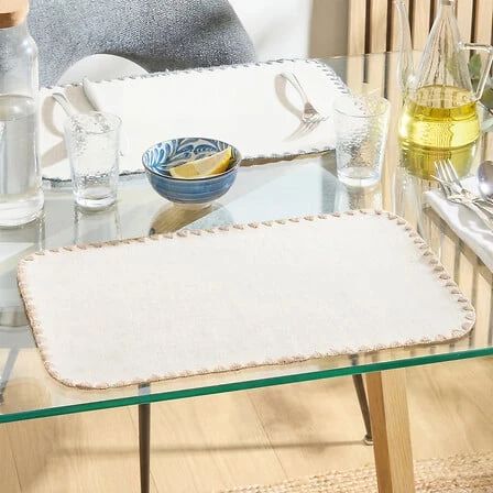 SG SANDRINE PLACEMAT - BEIGE - 45X30 CM
