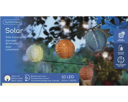 LUMINEO SOLAR NYLON STRINGLIGHTS