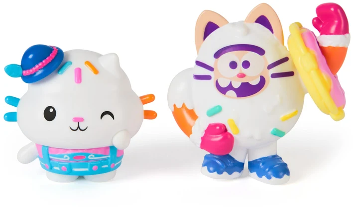 GABBY'S DOLL HOUSE MOVIE - FIGURES CAKEY CAT & COOKIE BOBBY