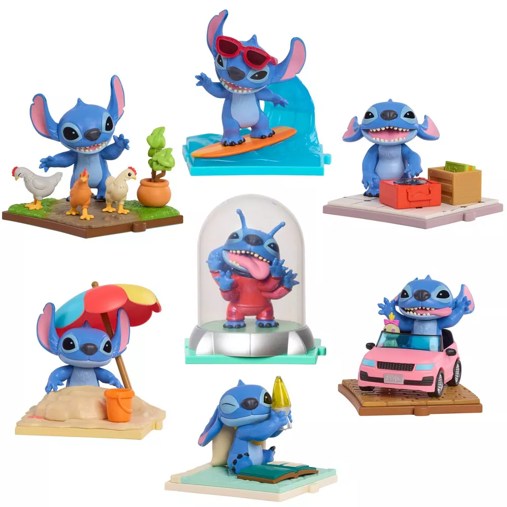 DISNEY STITCH MOVIE TIME COLLECTIBLE FIGURES