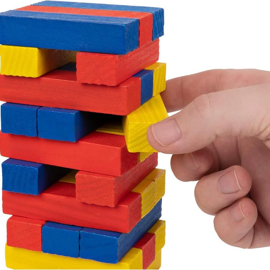 CARDINAL CLASSICS WOODEN RAINBOW JUMBLING TOWER