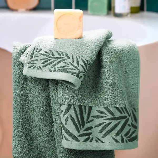 BATH TOWEL SORA - ALMOND GREEN - 50X90 CM