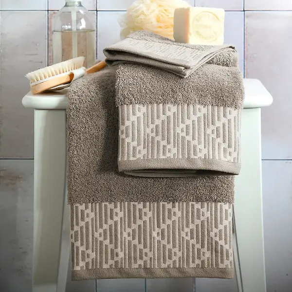 BATH TOWEL TULI - TAUPE - 50X90 CM