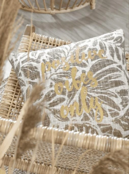 HEMERA CUSHION - TAUPE - 40X40 CM