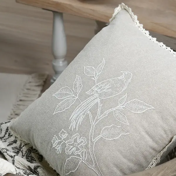 CLARINE CUSHION - BEIGE - 40X40 CM