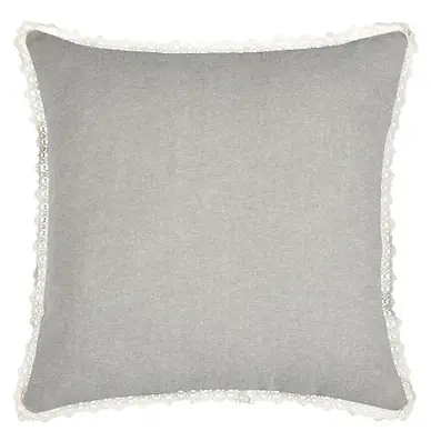 CLARINE CUSHION PLAIN LACE - BEIGE - 40x40 CM