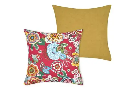 TZIGANE CUSHION COVER - RED - 40X40 CM