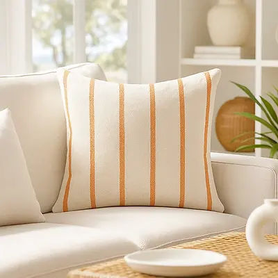 SAINT TROP CUSHION - CORAL - 50X50 CM