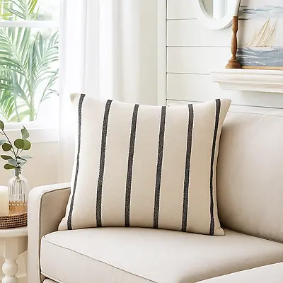 SAINT TROP CUSHION - BLACK - 50X50 CM