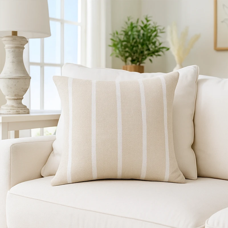 SAINT TROP CUSHION - WHITE - 50X50 CM