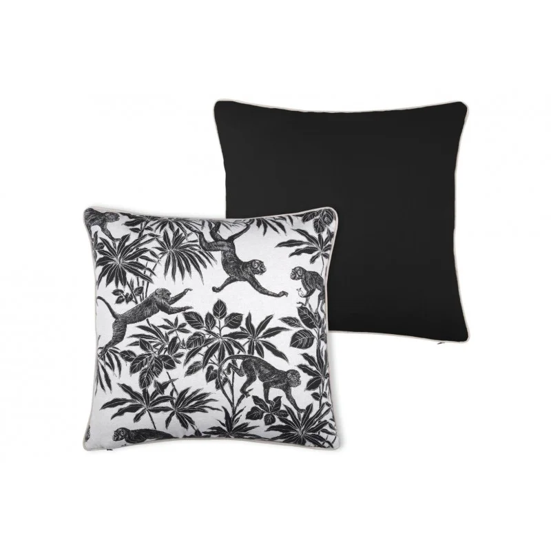 SAPAJOU CUSHION - BLACK - 50X50 CM