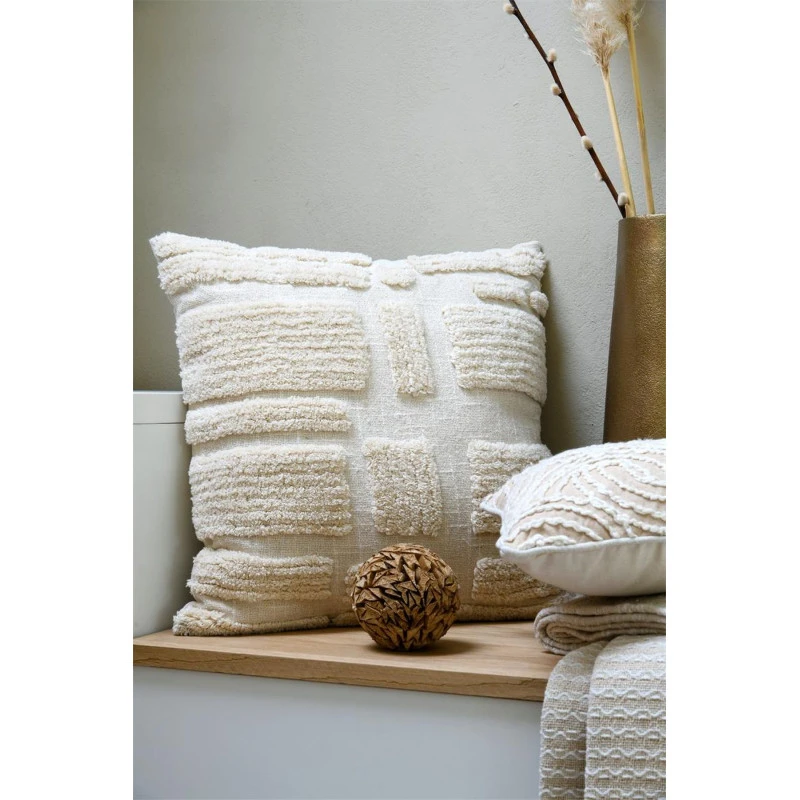 BALMA CUSHION - ECRU - 45X45 CM