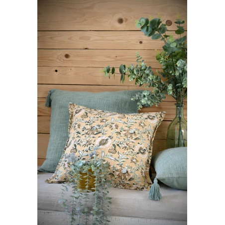 SHANA CUSHION - MUSTARD - 45X45 CM
