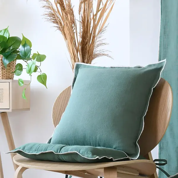 HELIOS CUSHION - GREEN - 45X45 CM