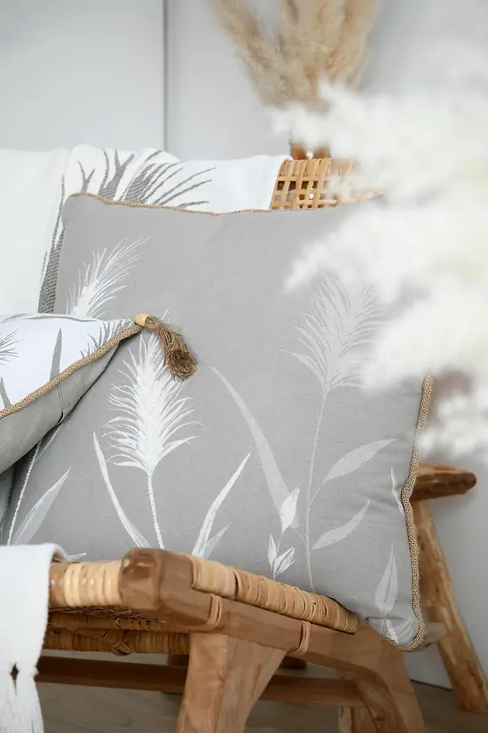 PAMPA CUSHION - NATURAL - 45X45 CM