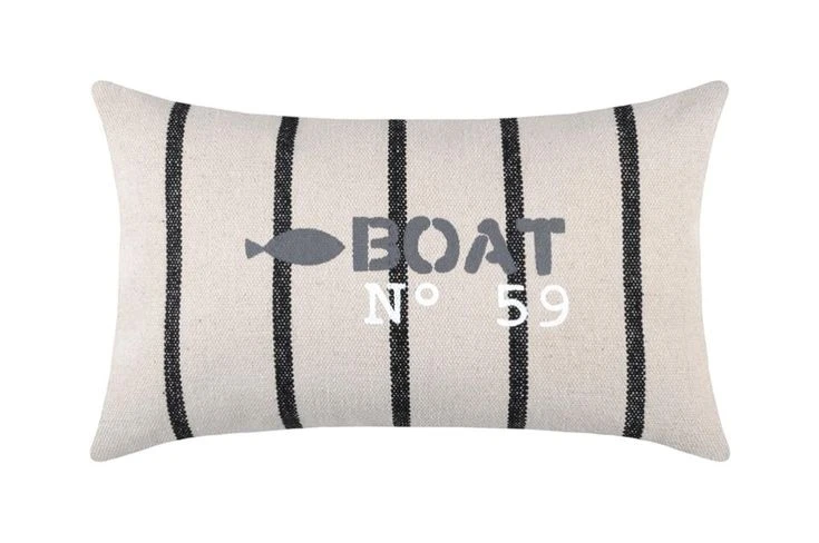 PAMPELONNE CUSHION - BLACK - 30X50 CM