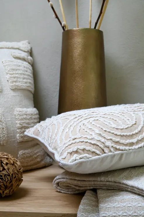 BALMA CUSHION - MASTIC - 30X50 CM