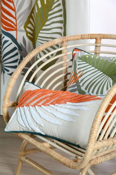 KENTIA CUSHION - ORANGE - 30X50 CM