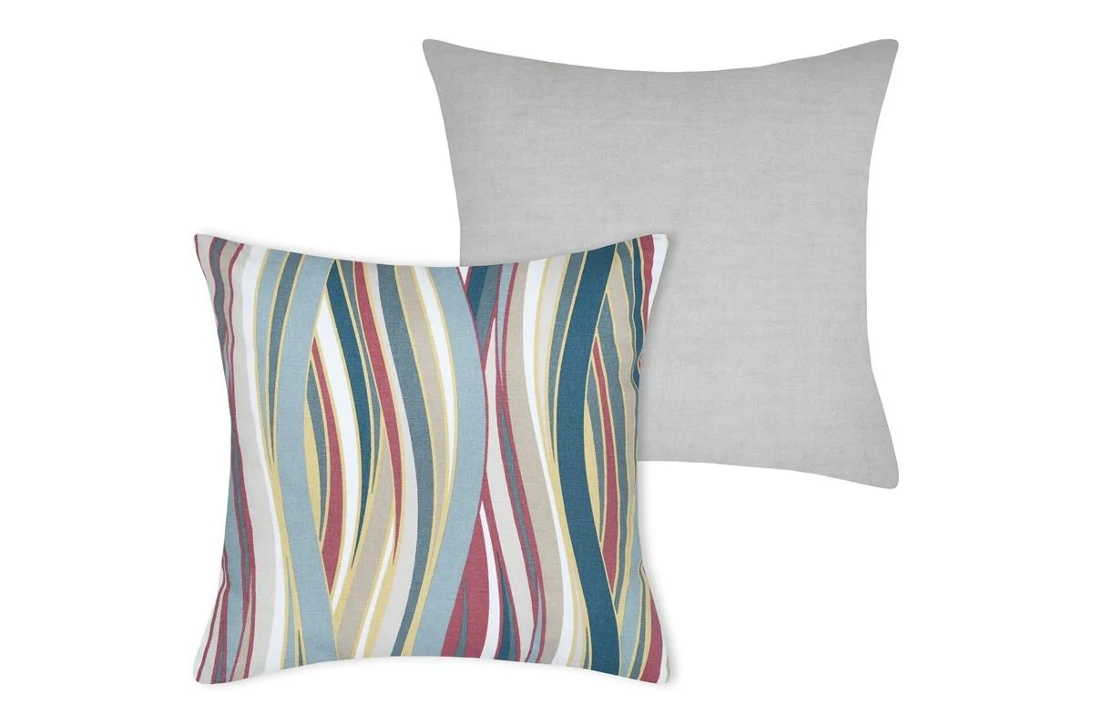 LINEO CUSHION COVER - PETROL - 40X40 CM