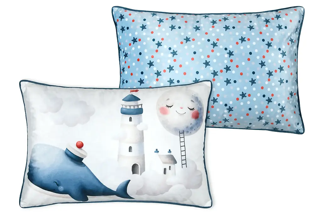MOBY CUSHION - BLUE - 40X60 CM