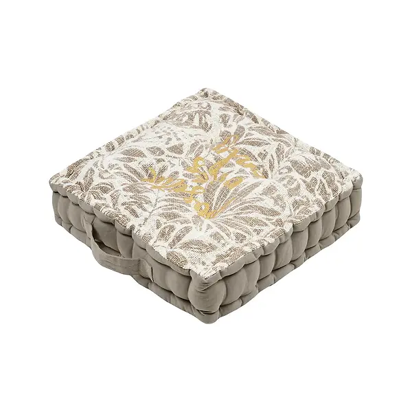 HEMERA FLOOR CUSHION - TAUPE - 45X45X10 CM