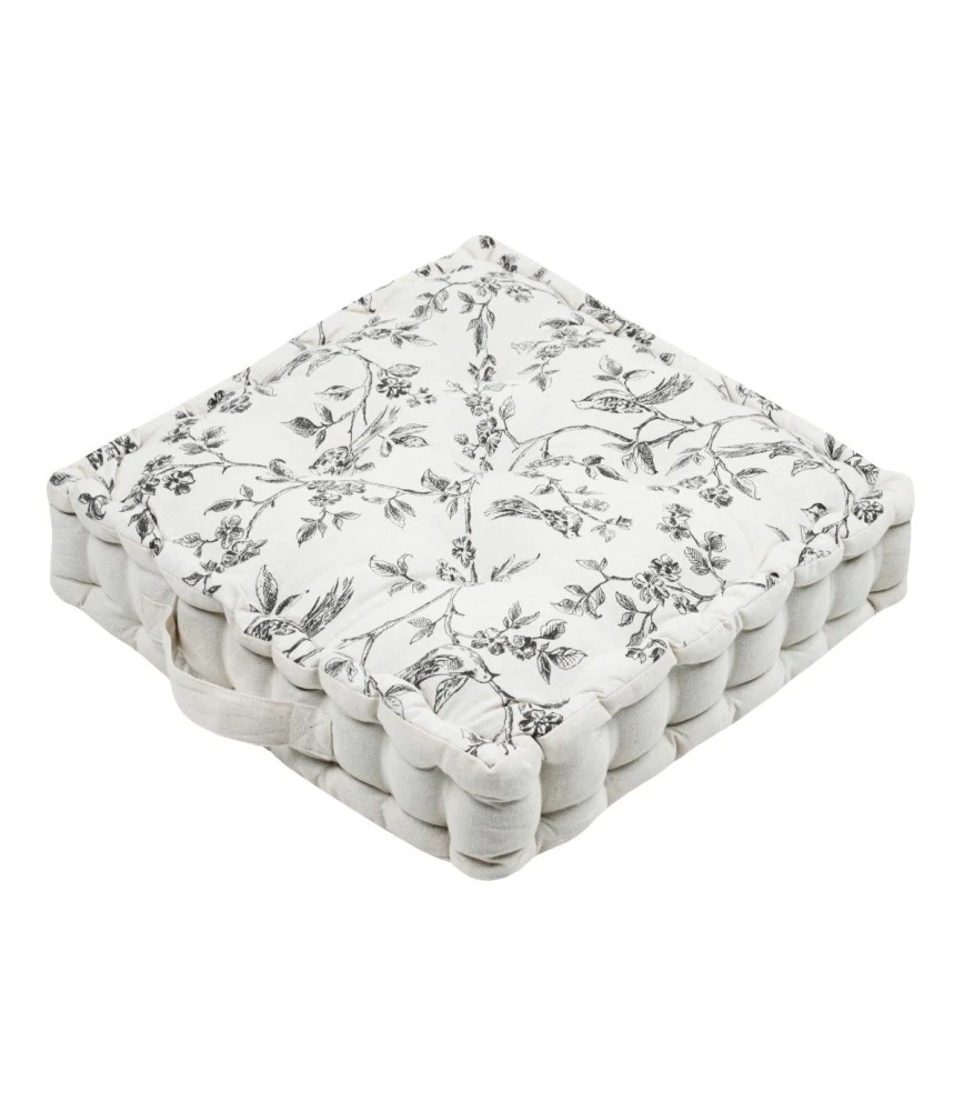 CLARINE FLOOR CUSHION - ECRU - 45X45X10 CM