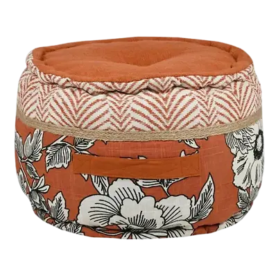 GALICIA OTTOMAN - ORANGE - 40X30 CM