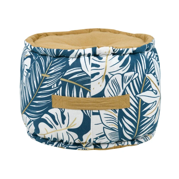 ALOHA OTTOMAN - BLUE - 40X30 CM