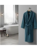LYLA BATH ROBE - PETROL - S/M