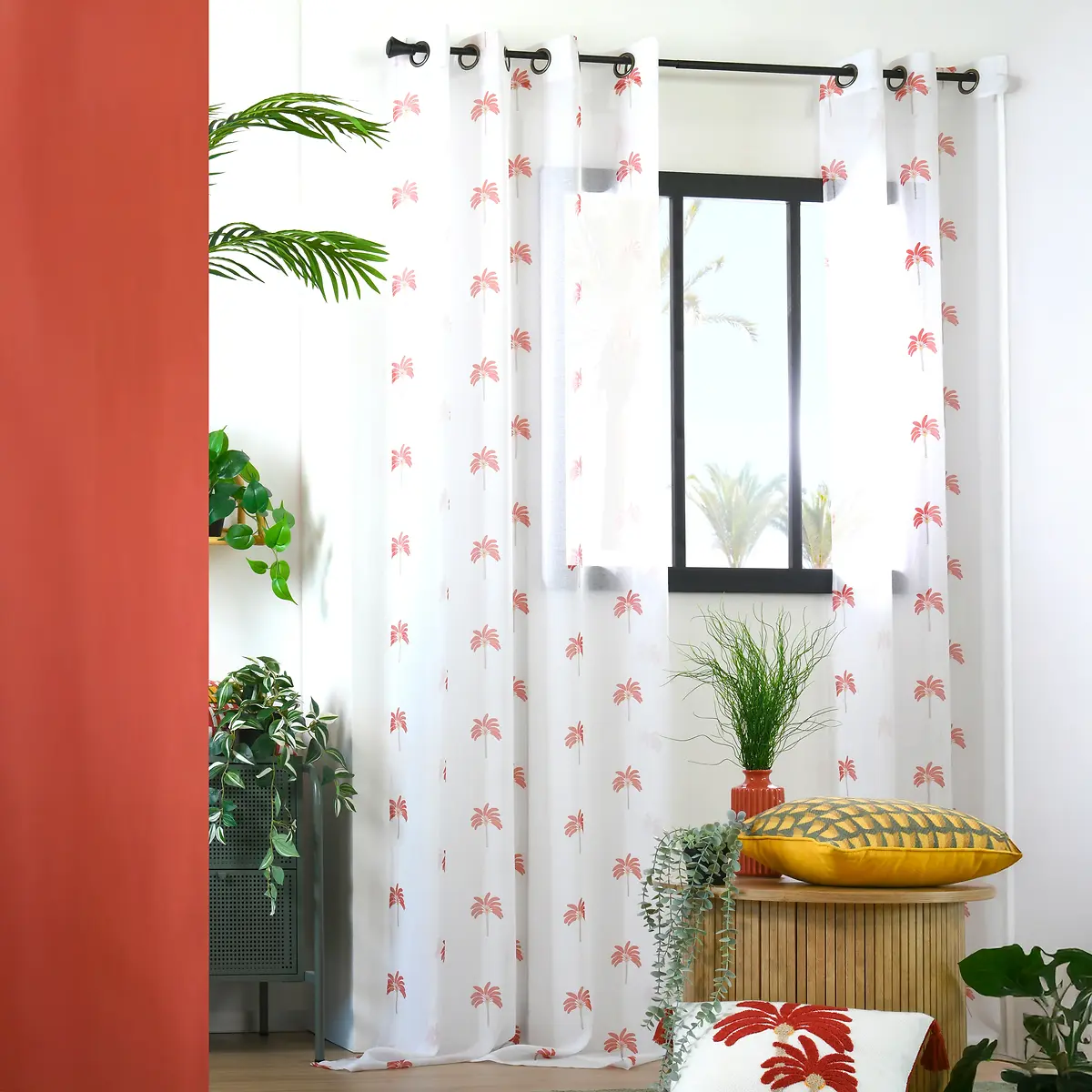 MAOTA SHEER CURTAIN - TERRACOTTA - 140X260 CM