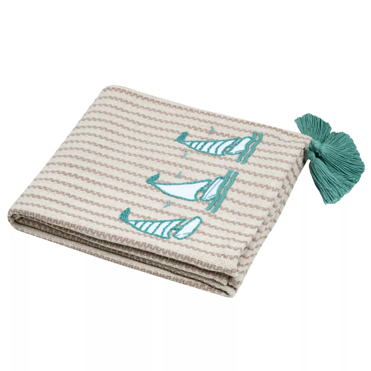 BARBADOS THROW - NATURAL - 125X150 CM