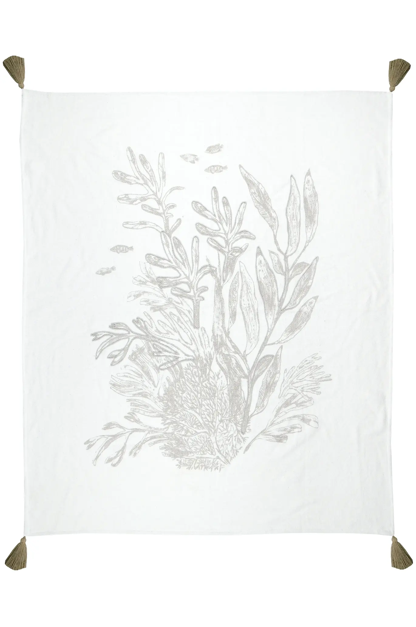 AZURIA THROW - WHITE - 125X150 CM