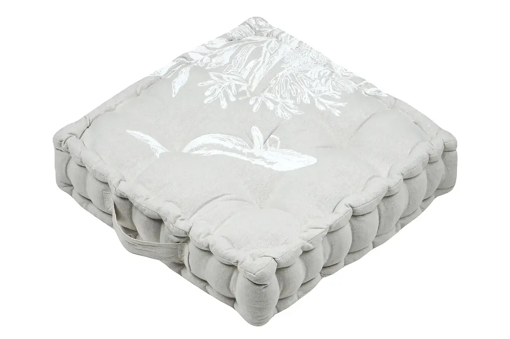 AZURIA FLOOR CUSHION - NATURAL - 45X45X10 CM
