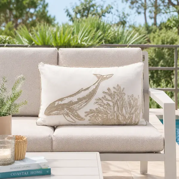 AZURIA CUSHION - WHITE - 40X60 CM
