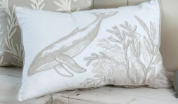 AZURIA CUSHION - WHITE - 40X60 CM