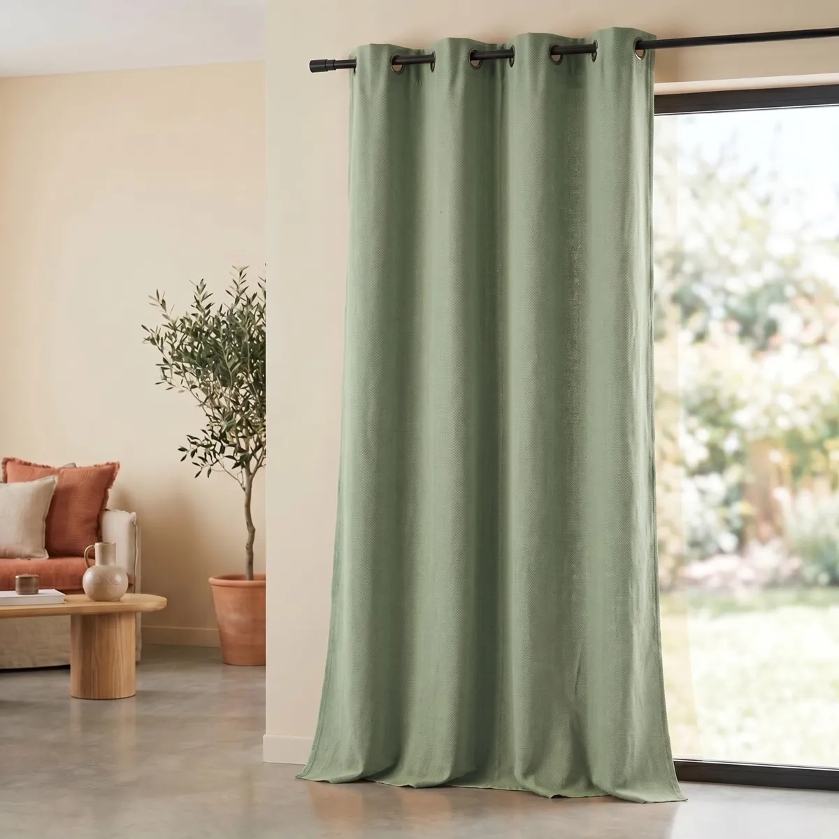 MONACO CURTAIN - SAGE - 140X260 CM