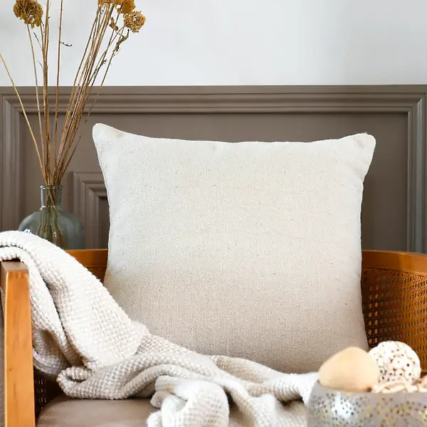 MONACO CUSHION - ECRU - 45X45 CM