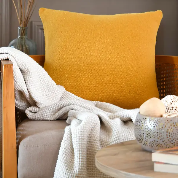 MONACO CUSHION - CURRY - 45X45 CM