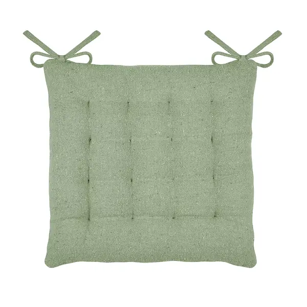 MONACO CHAIR PAD - SAGE - 40X40 CM