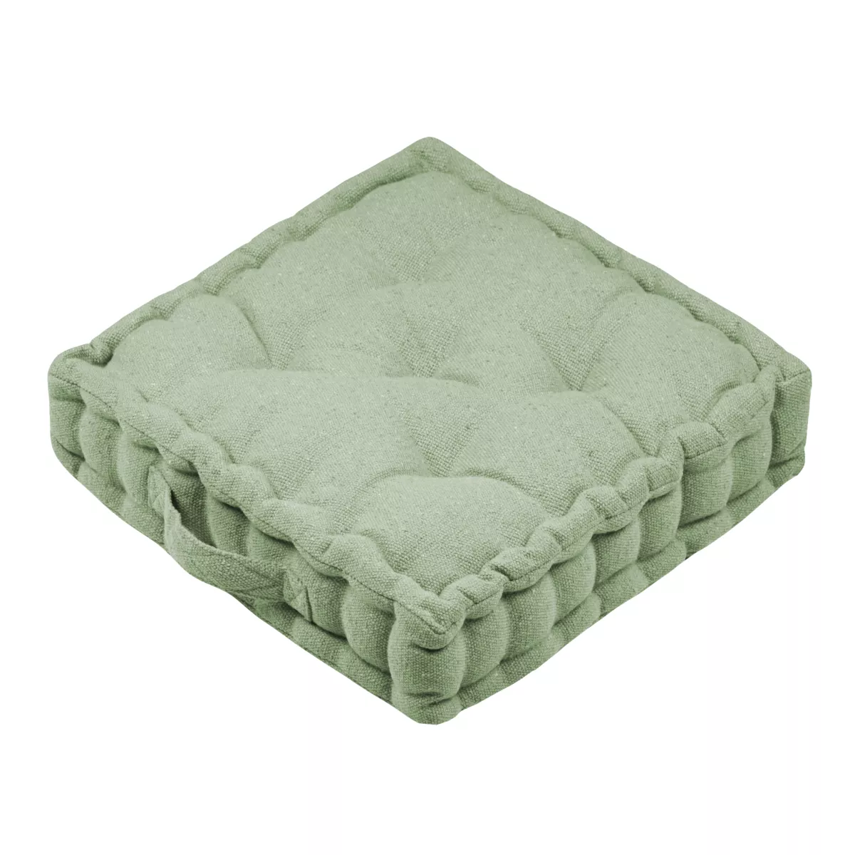 MONACO FLOOR CUSHION - SAGE - 50X50X10 CM