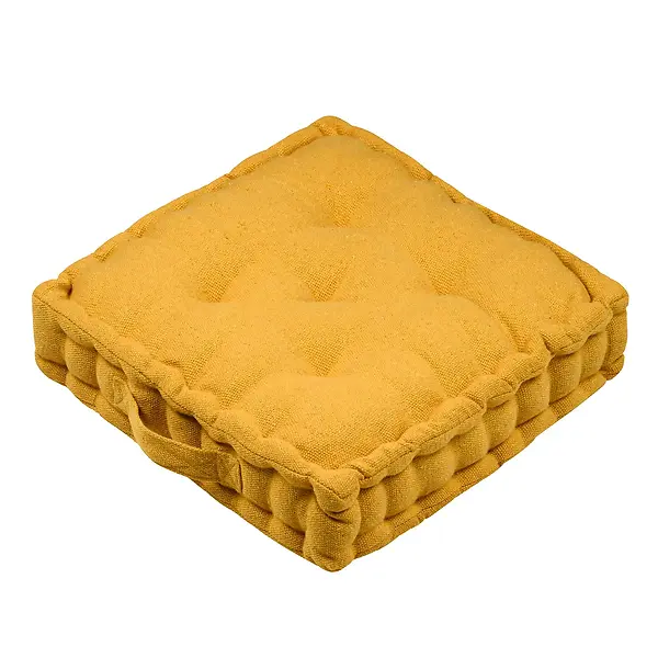 MONACO FLOOR CUSHION - CURRY - 50X50X10 CM